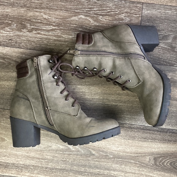 Report Platform Combat Booties Army Green and Brown size 10 - Picture 2 of 7